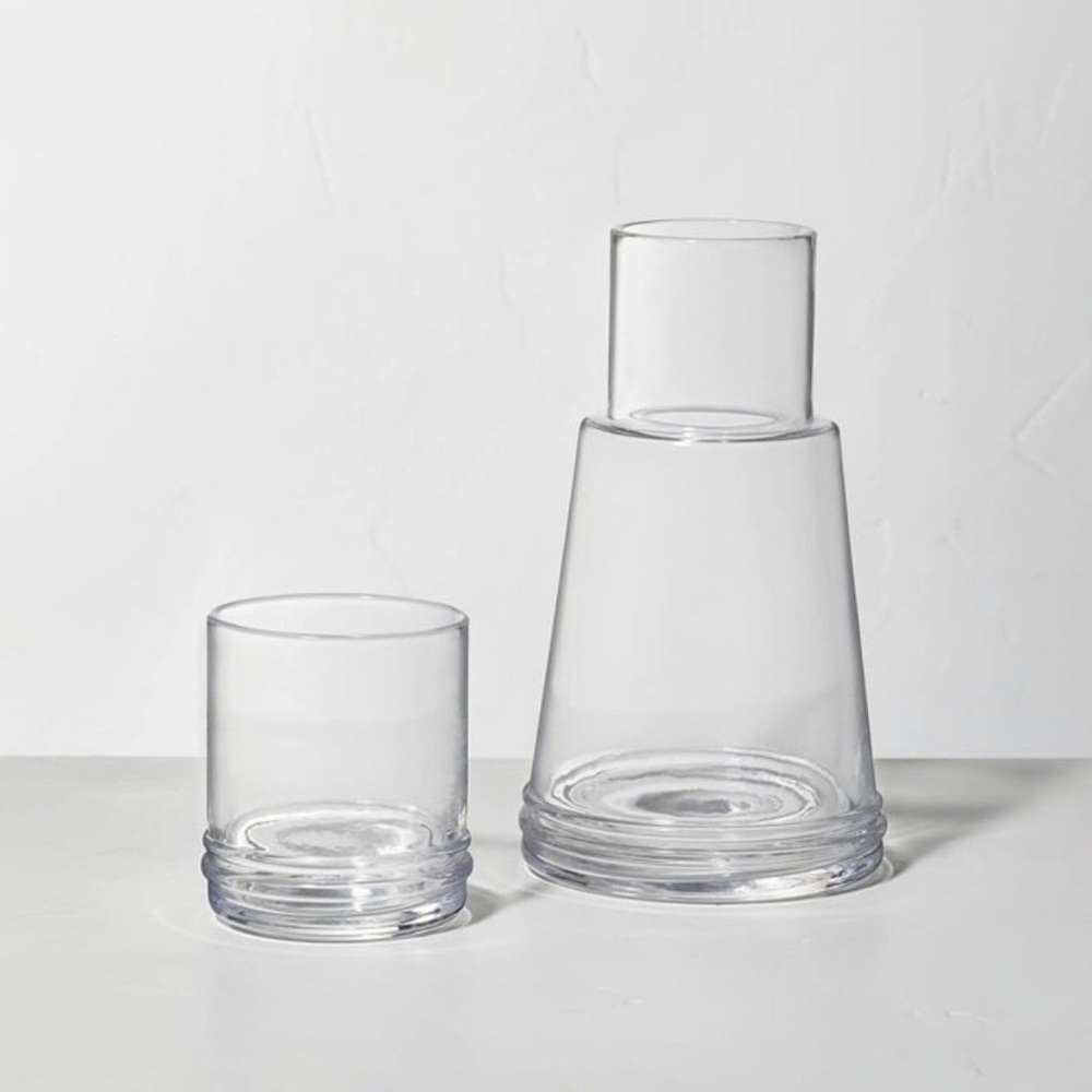 23.5oz Glass Carafe Set - Hearth & Hand with Magnolia